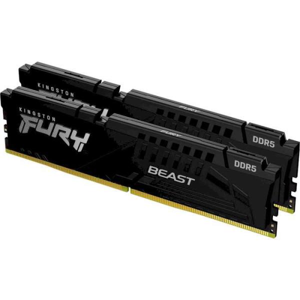 Модуль пам'яті Kingston Fury DDR5 32Gb (2x16) 5200MHz Beast Black (KF552C40BBK2-32)