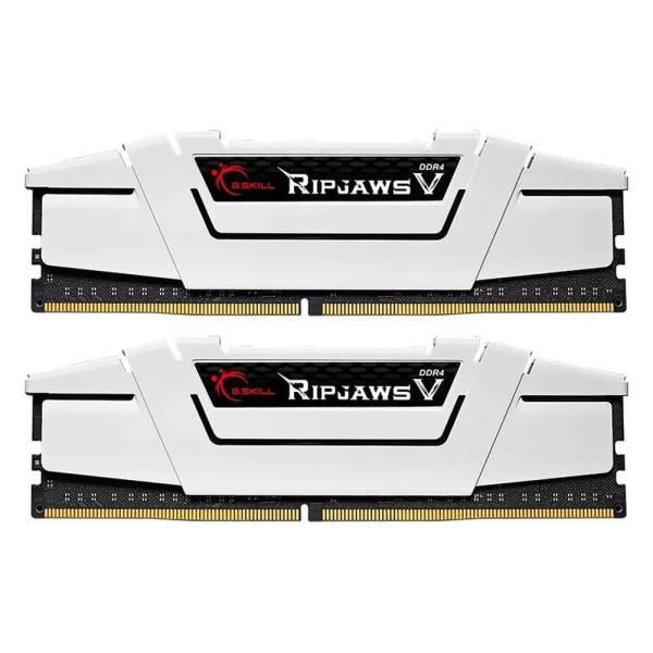 Модуль пам'яті G.Skill DDR4 32GB (2x16) 3600MHz RipjawsV WHITE (F4-3600C18D-32GVW)