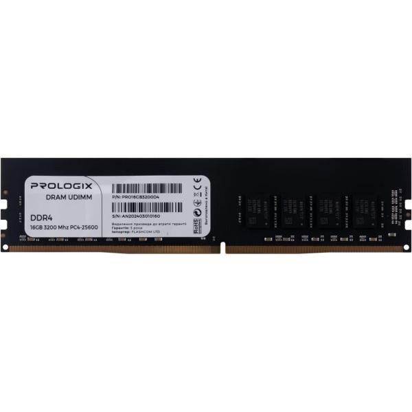 Модуль пам'яті ProLogix DDR4 16GB 3200MHz (PRO16GB3200D4)