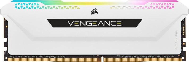 Модуль пам'яті Corsair DDR4 16Gb Vengeance RGB Pro SL White 3200MHz (CMH32GX4M2E3200C16W 1 of 2 kit) Б/в