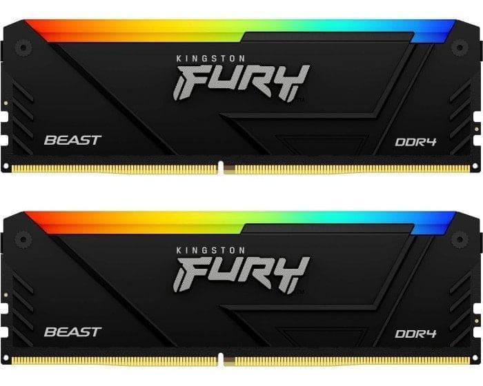 Модуль пам'яті Kingston Fury DDR4 64GB (2x32) Beast 3200MHz RGB (KF432C16BB2AK2/64)