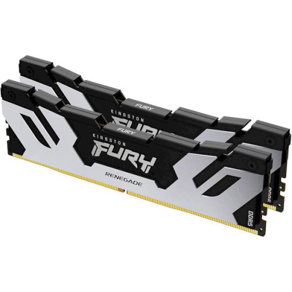 Модуль пам'яті Kingston Fury DDR5 32GB (2x16) 6400MHz Renegade Silver (KF564C32RSK2-32)