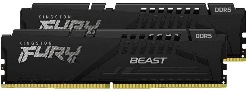 Модуль пам'яті Kingston Fury DDR5 16GB (2x8) 5600MHz Beast Black EXPO (KF556C36BBEK2-16)