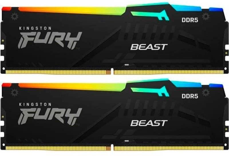 Модуль пам'яті Kingston Fury DDR5 16GB (2x8) 5600MHz Beast RGB EXPO (KF556C36BBEAK2-16)