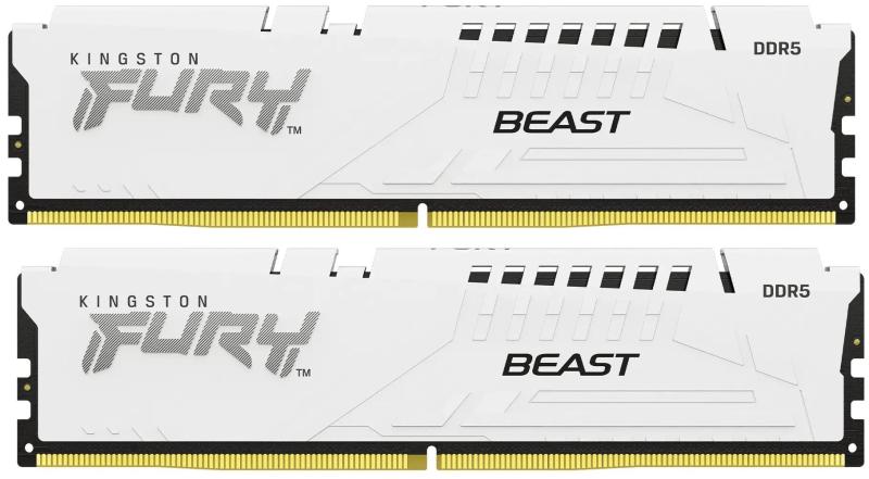 Модуль пам'яті Kingston Fury DDR5 32GB (2x16) 5600MHz Beast White EXPO (KF556C36BWEK2-32)
