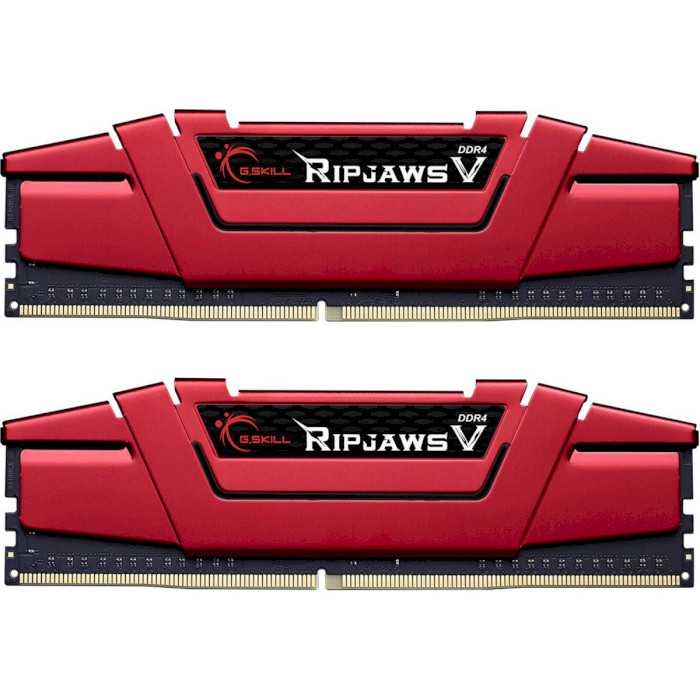 Модуль пам'яті G.Skill DDR4 8Gb (2x4) RIPJAWS V RED 2400MHz (F4-2400C17D-8GVR)