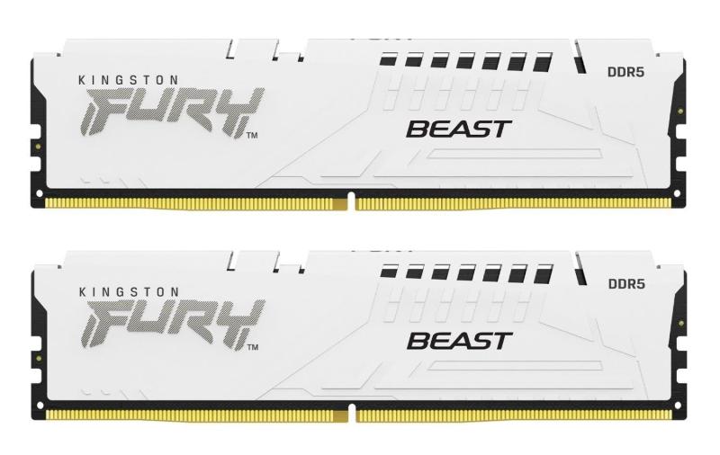 Модуль пам'яті Kingston Fury DDR5 64GB (2x32) 5600MHz Beast White (KF556C40BWK2-64)