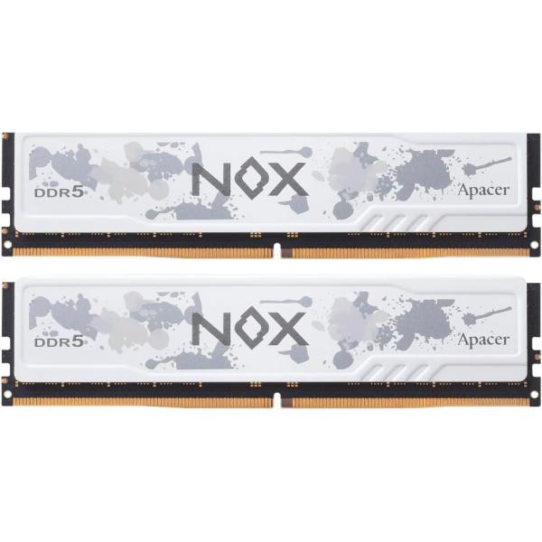 Модуль пам'яті Apacer DDR5 32Gb (2x16) 5600Mhz NOX White (AH5U32G56C522MWAA-2)