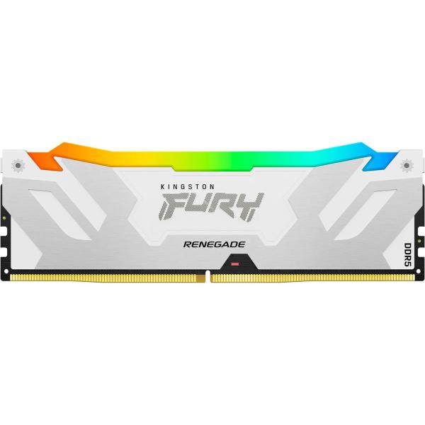 Модуль пам'яті Kingston Fury DDR5 32GB 6400MHz Renegade RGB White XMP (KF564C32RWA-32)
