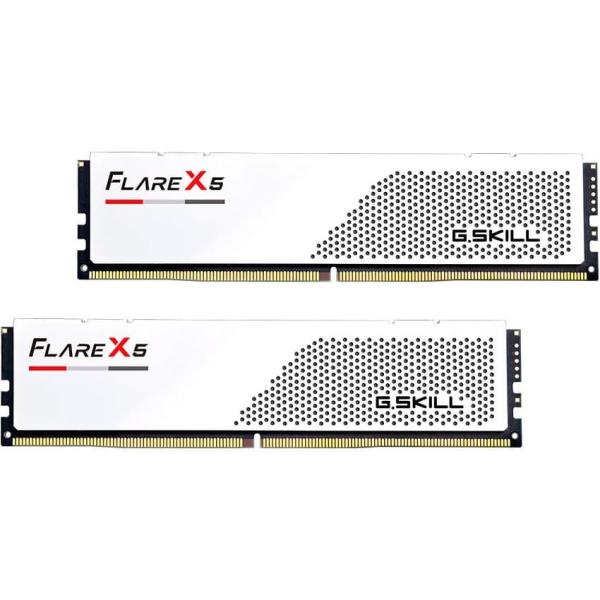 Модуль пам'яті G.Skill DDR5 32GB (2x16) Flare X5 6400Mhz White AMD EXPO (F5-6400J3240G16GX2-FX5W)