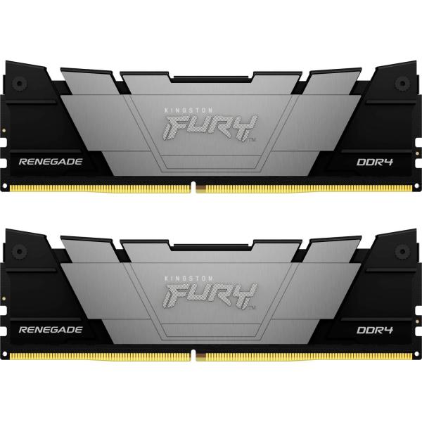 Модуль пам'яті Kingston Fury DDR4 64GB (2x32) 3600MHz Renegade Black XMP (KF436C18RB2K2/64)