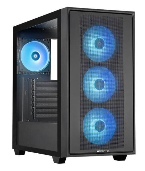 Корпус Chieftec Gaming Hunter 3 ARGB Без БП Black (GS-03B-OP)