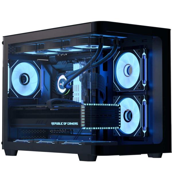 Корпус Aerocool P300C-G-BK-v1 Black без БП (ACCS-PN02033.11)