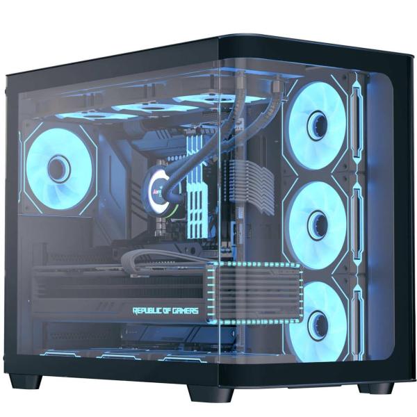 Корпус Aerocool P500C-G-BK-v1 Black без БП (ACCM-PN01043.11)