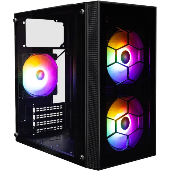Корпус 1stPlayer X1-BK-3F1-PS-600FK-EU Black 600W (X1-BK-3F1-PS-600FK-EU)