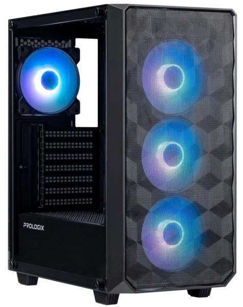 Корпус ProLogix E120 Tempered Glass&Mesh Black (E120 Black)