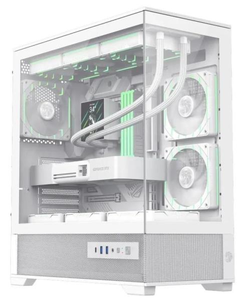 Корпус GameMax Vista 2 A Tempered Glass без БЖ White (VISTA 2 AW)