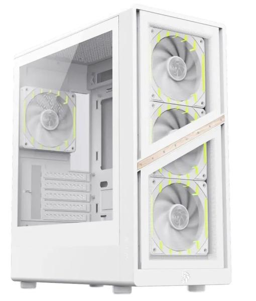 Корпус GameMax Aeris 330 G Tempered Glass без БЖ White (AERIS 330 GW)