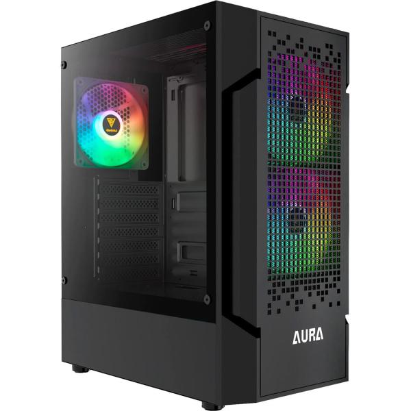 Корпус GAMDIAS AURA GC7 ARGB Tempered Glass без БП Black (4711514500677)
