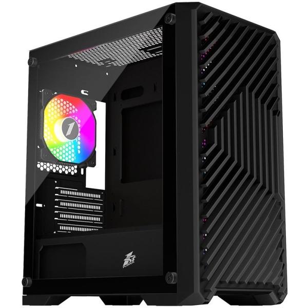 Корпус 1stPlayer T5-BK-4F1 Black без БЖ (T5-BK-4F1)
