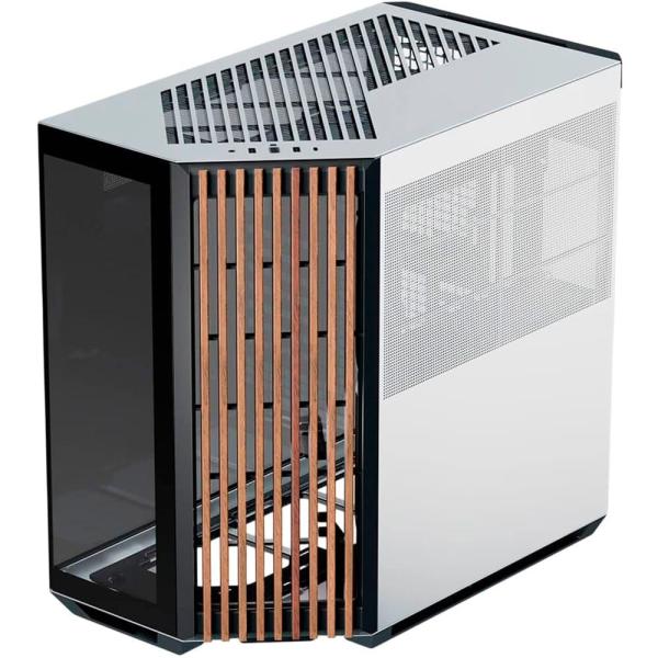 Корпус APNX V1-W Tempered Glass без БП Black/White/Wood (APCM-VI01103.M1)