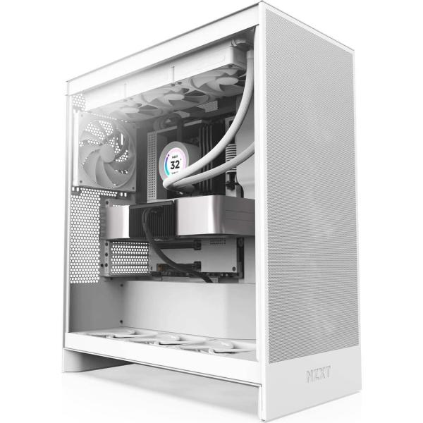 Корпус NZXT H7 Flow без БП White (CM-H72FW-01)