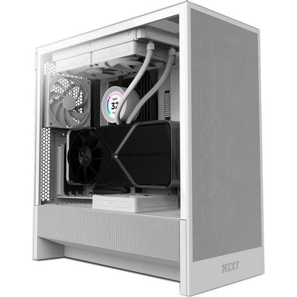Корпус NZXT H5 Flow без БП White (CC-H52FW-01)