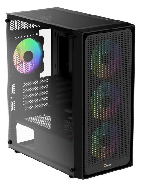 Корпус Ocypus Gamma C50 ARGB Black (GAMMA-C50-BKG400XX-GL)