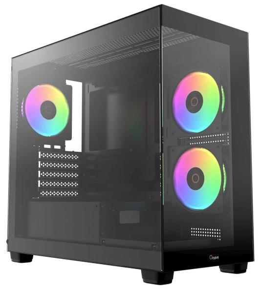 Корпус Ocypus Gamma C52 ARGB Black (GAMMA-C52-BKD300XX-GL)