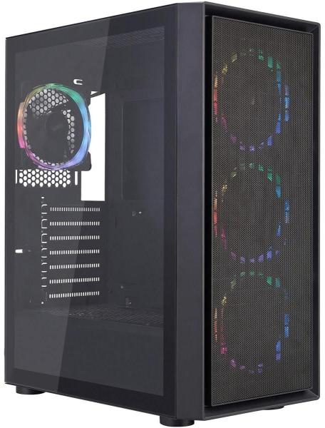 Корпус 1stPlayer Go6-BK-4FS7 Black без БП (Go6-BK-4FS7)