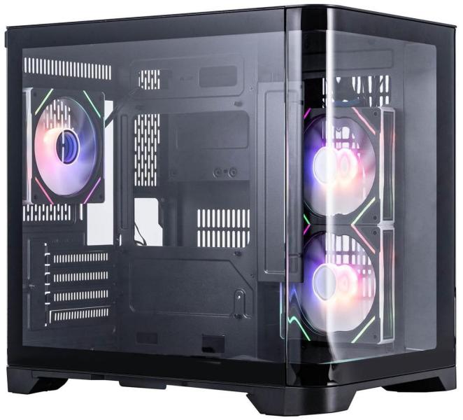 Корпус 1stPlayer UV5-BK-2FC7R-1FC7 Black без БП (UV5-BK-2FC7R-1FC7)