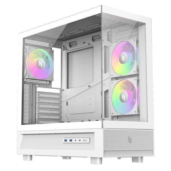 Корпус GameMax NEX C51 Tempered Glass без БЖ White (NEX C51 WH)