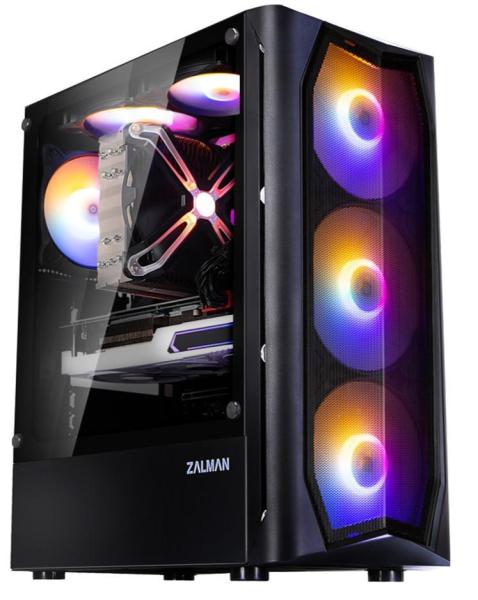 Корпус Zalman N4 Rev.1 Tempered Glass без БЖ Black (N4REV.1) Б/в