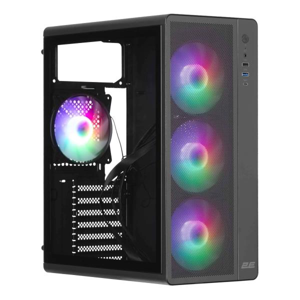 Корпус 2E GAMING Credo Plus V510B ARGB без БП Black (2E-V510B)