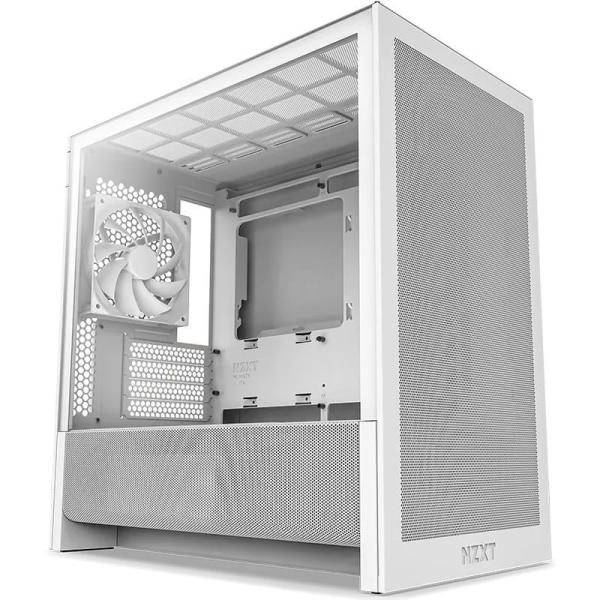 Корпус NZXT H3 Flow Tempered Glass без БП White (CC-H31FW-01)
