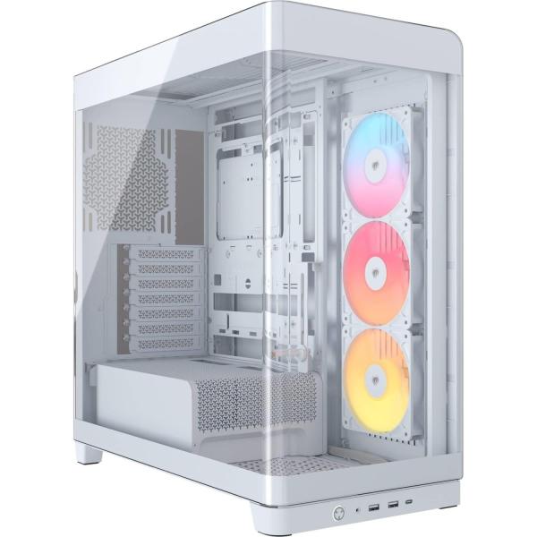 Корпус Corsair FRAME 4500X LX-R RGB Tempered Glass без БП White (CC-9011317-WW)
