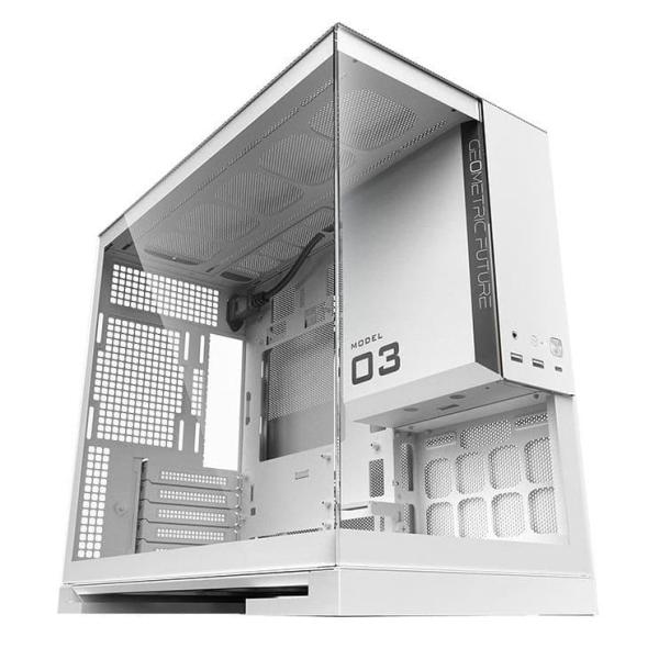 Корпус Geometric Future Model 3 Glass без БП White (GEO-M3-W)