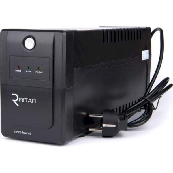 Джерело безперебійного живлення Ritar 600 ВА / 360 Вт / 7 А*ч (RTP600L-U)