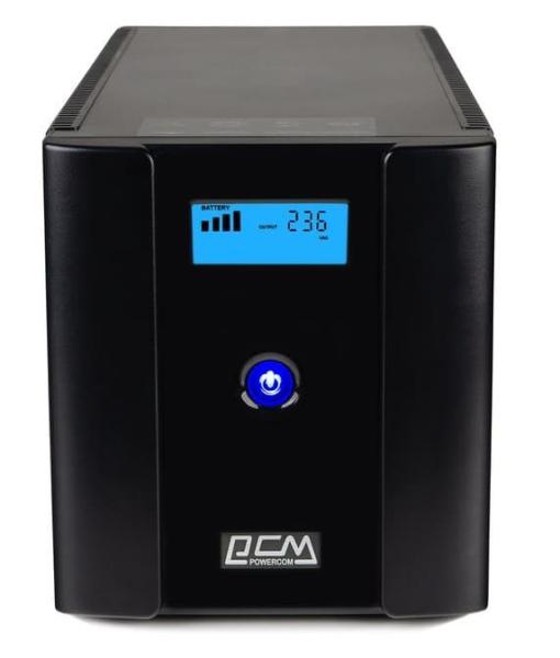 Джерело безперебійного живлення Powercom 1500 ВА / 900 Вт / 7.2 А*ч (RPT-1500AP.LCD (SCHUKO))