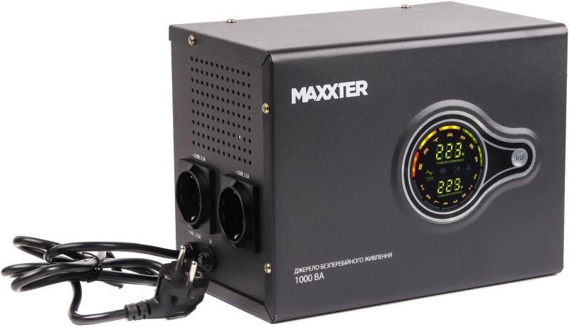 Джерело безперебійного живлення Maxxter 1000 ВА / 600 Вт / Без АКБ (MX-HI-PSW1000-01)