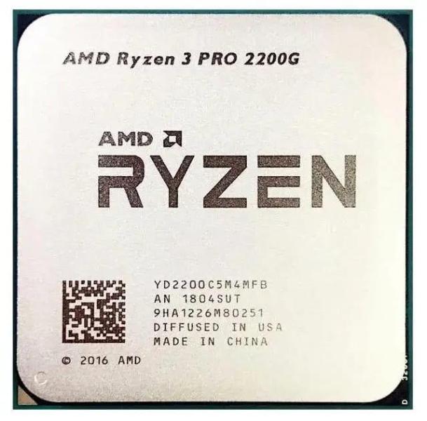 Процесор AMD Ryzen 3 2200G (YD2200C5M4MFB) (Socket AM4, 4T, 3.7 ГГц, Tray) Б/в