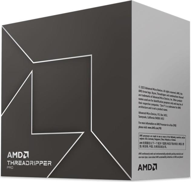 Процесор AMD Ryzen Threadripper PRO 7955WX WOF (100-100000886WOF) (Socket TR5, 32T, 5.3 ГГц, Box)
