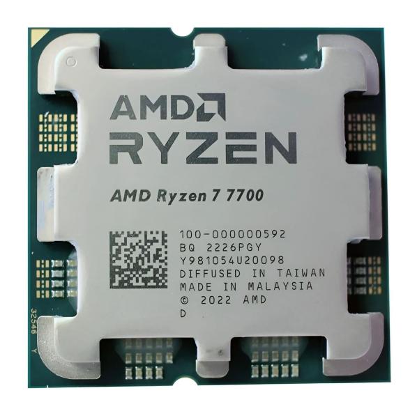 Процесор AMD Ryzen 7 7700 (100-100000592) (Socket AM5, 16T, 5.2 ГГц, Tray) Б/в