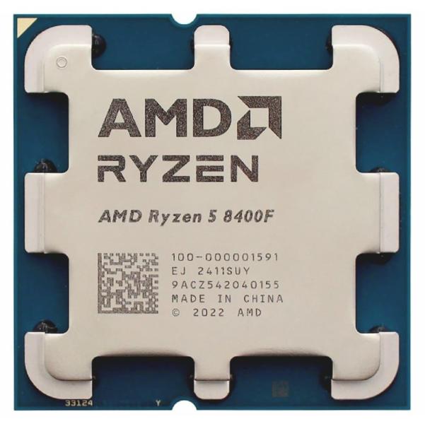 Процесор AMD Ryzen 5 8400F (100-000001591) (Socket AM5, 12T, 4.7 ГГц, Tray) Б/в