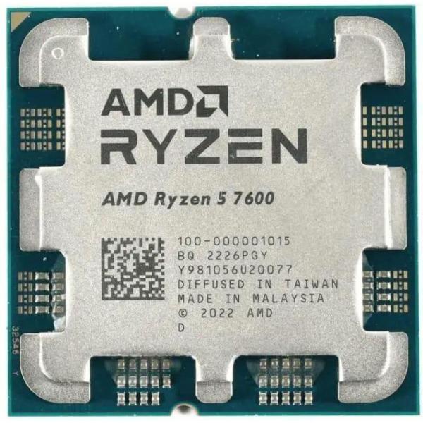 Процесор AMD Ryzen 5 7600 (100-000001015) (Socket AM5, 12T, 5.1 ГГц, Tray)