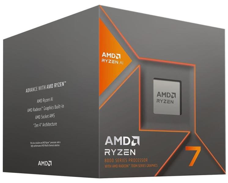 Процесор AMD Ryzen 7 8700G (100-100001236BOX) (Socket AM5, 16T, 5.1 ГГц, Box)