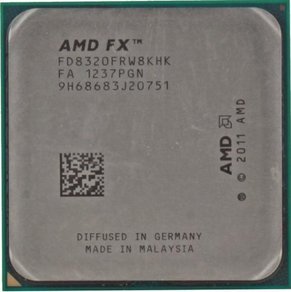 Процесор AMD FX 8320 (FD8320FRW8KHK) (Socket AM3+, 8T, 4.0 ГГц, Tray) Б/в