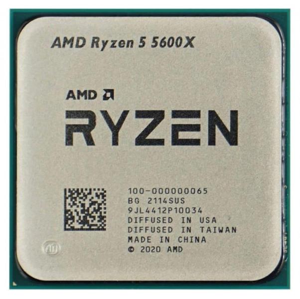 Процесор AMD Ryzen 5 5600X (100-000000065) (Socket AM4, 12T, 4.6 ГГц, Tray) U1