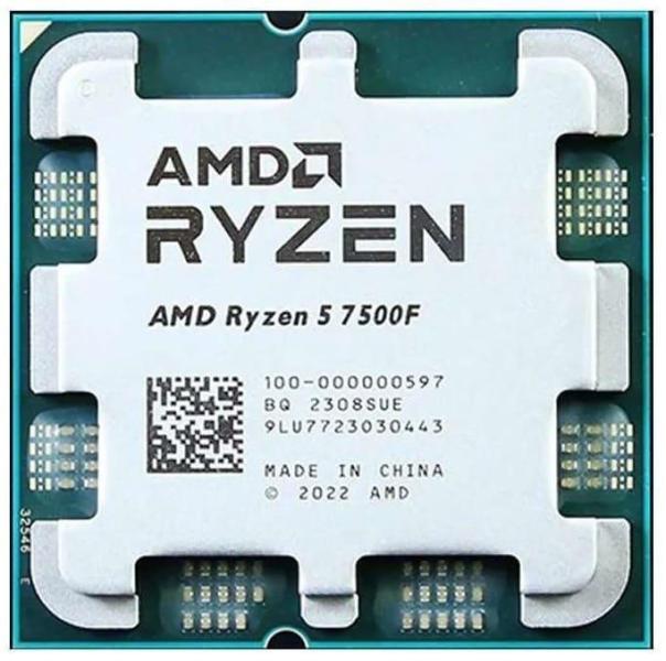 Процесор AMD Ryzen 5 7500F (100-000000597) (Socket AM5, 12T, 5.0 ГГц, Tray)