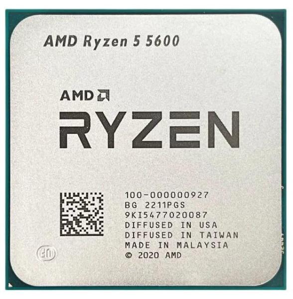 Процесор AMD Ryzen 5 5600 (100-000000927) (Socket AM4, 12T, 4.4 ГГц, Tray) U1